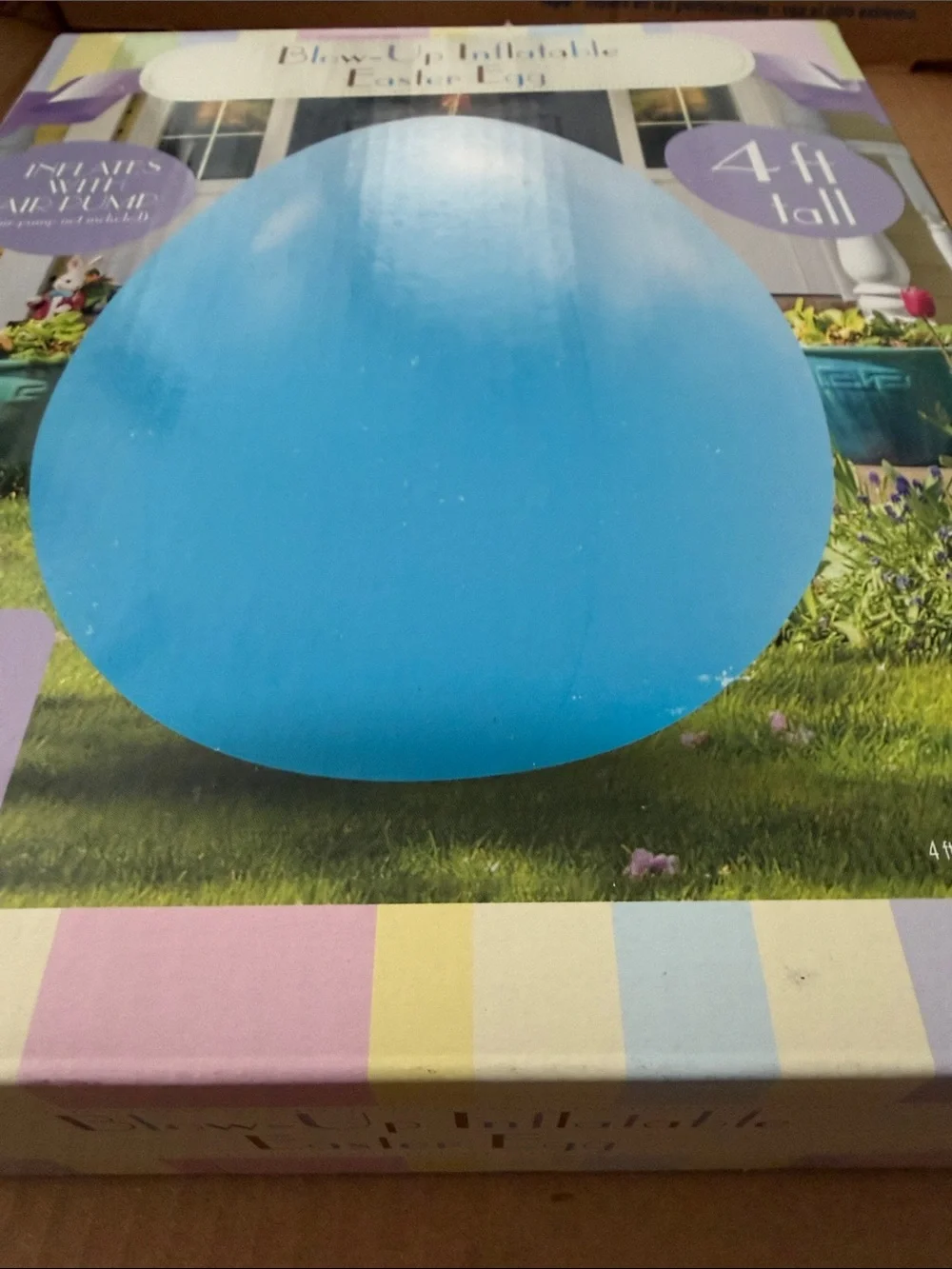 Occasion Blue Inflatable Easter Egg Decoration